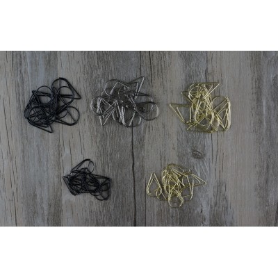 Metal Paperclip / 水滴形狀萬字夾 金色, 银色 , 黑色 Metal Paperclip / 水滴形狀萬字夾 金色, 银色 , 黑色